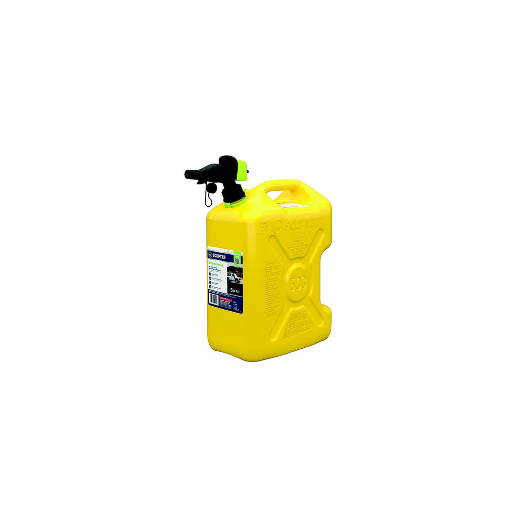 Scepter FSCRVD5 SmartControlâ„¢ Diesel Military Style Fuel Container w/Rear Handle, 5 GAL Yellow -Modern Boat Sales & Service