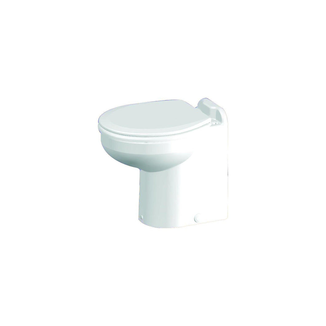 Raritan 221HF012 Marine Eleganceâ„¢ Straight Back, Pressurized Fresh Water, Low Profile 12V Toilet, White -Modern Boat Sales & Service