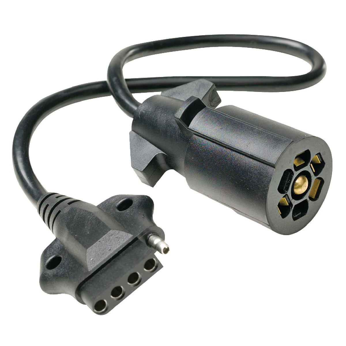 Seachoice 7-Way Round to 5-Way Flat Cable Adapter, Boat Trailer, 18 in. -Modern Boat Sales & Service