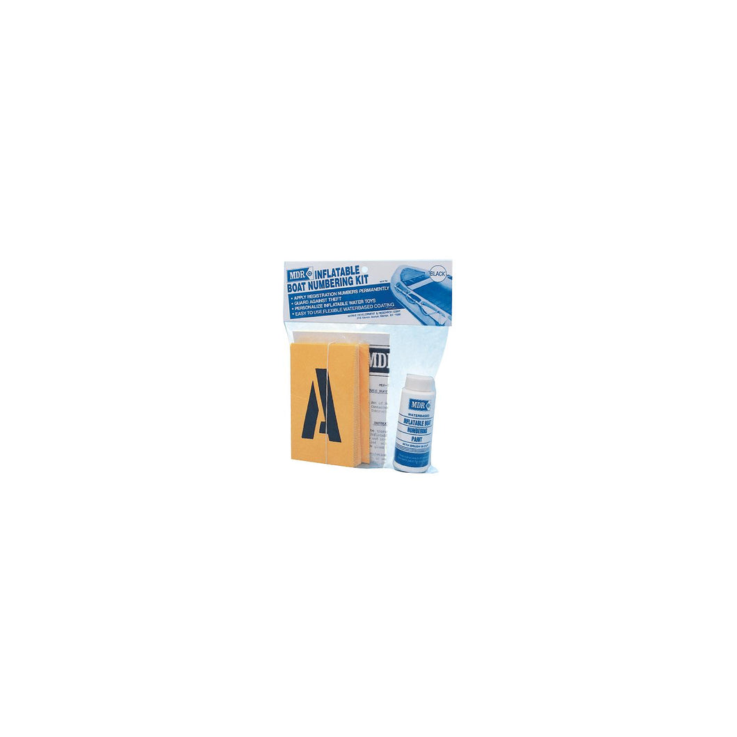 Inflatable Boat Numbering Kit, Black -Modern Boat Sales & Service