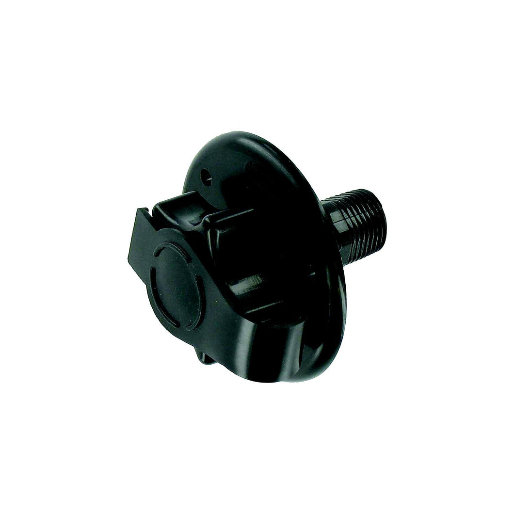 Valterra Flush Mount Water Inlet, Black Plastic -Modern Boat Sales & Service