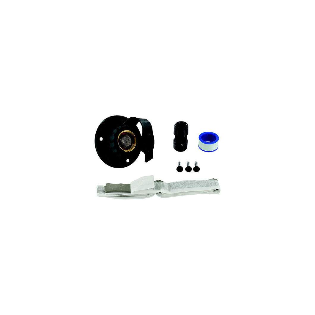 Valterra Flush Mount Water Inlet, Black Aluminum -Modern Boat Sales & Service