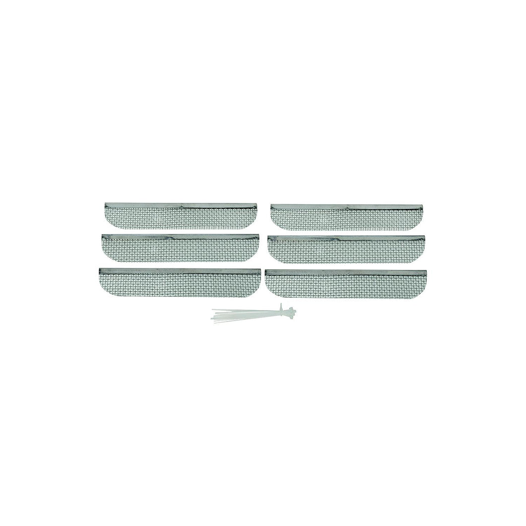 Valterra A10-1313VP Stainless Steel Mesh Cover 6 Pack Bug Screens for RV Fridge Vent - Fits Dometic Models with 8.13