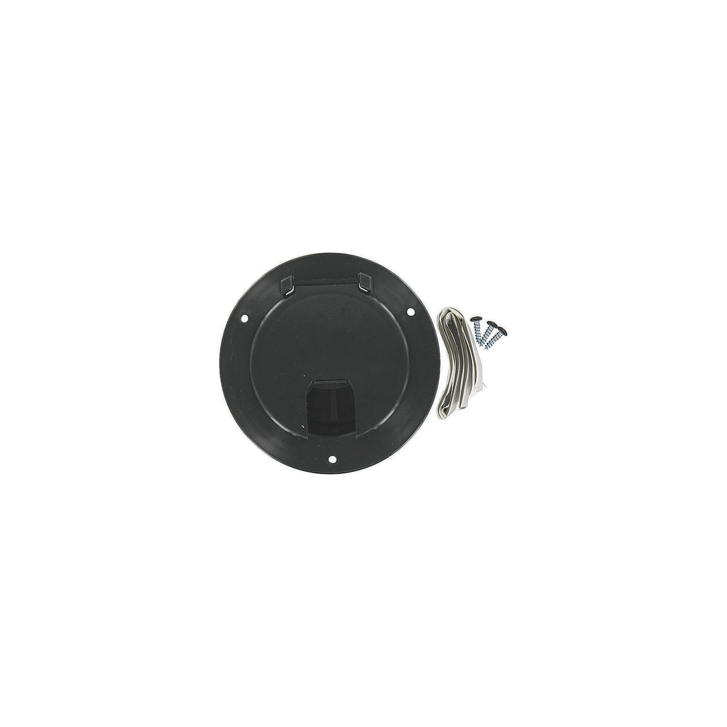 Valterra Cable Hatch, Large Round, Black -Modern Boat Sales & Service