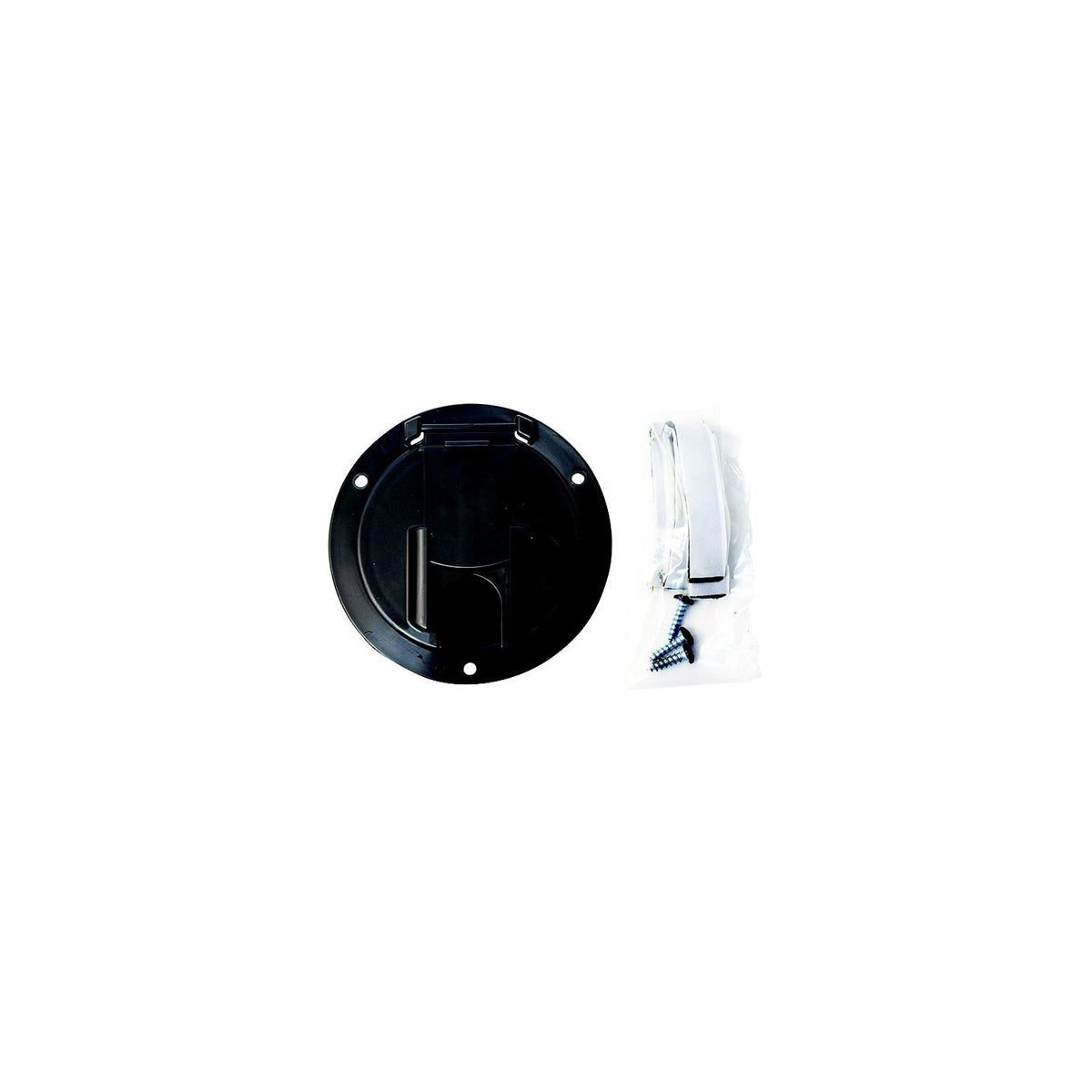 Valterra Cable Hatch, Medium Round, Black -Modern Boat Sales & Service