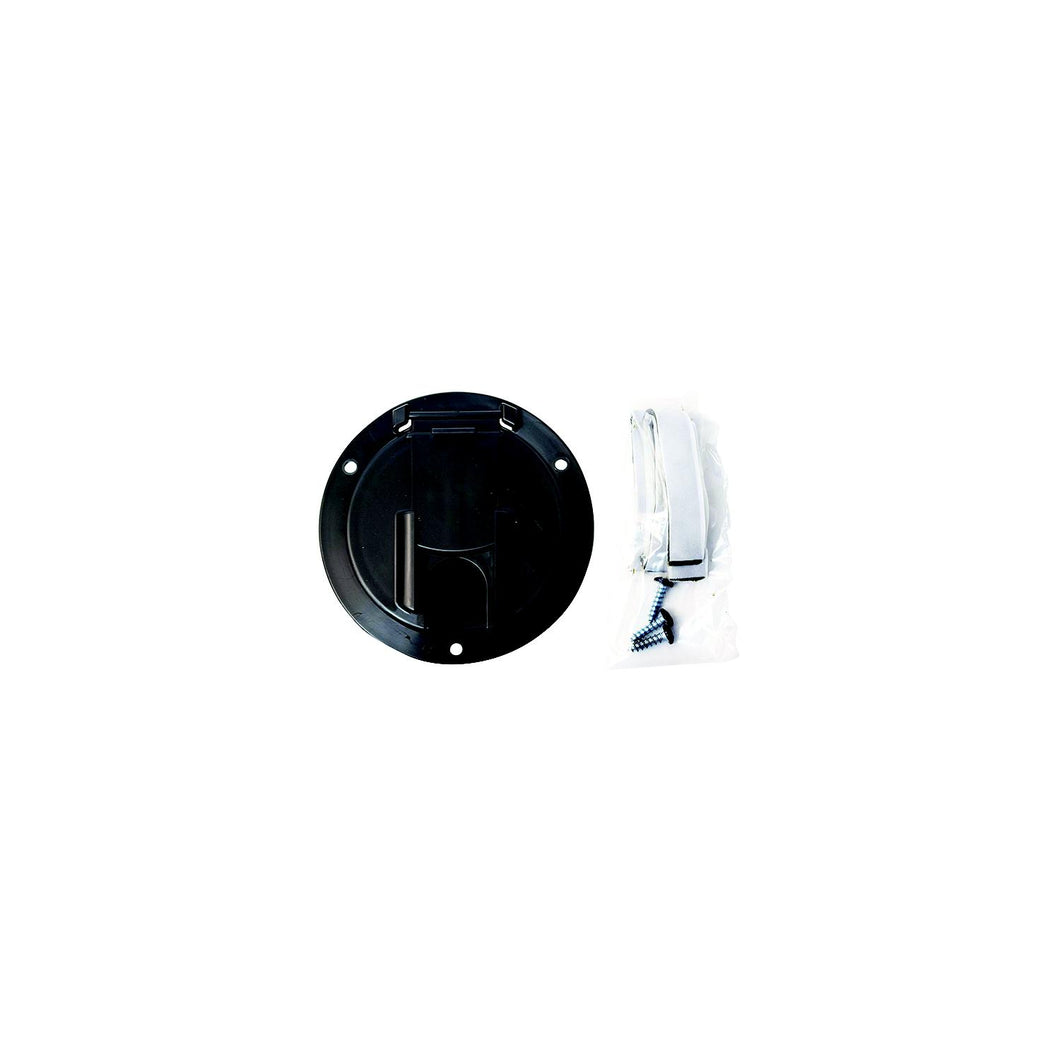 Valterra Cable Hatch, Medium Round, Black -Modern Boat Sales & Service