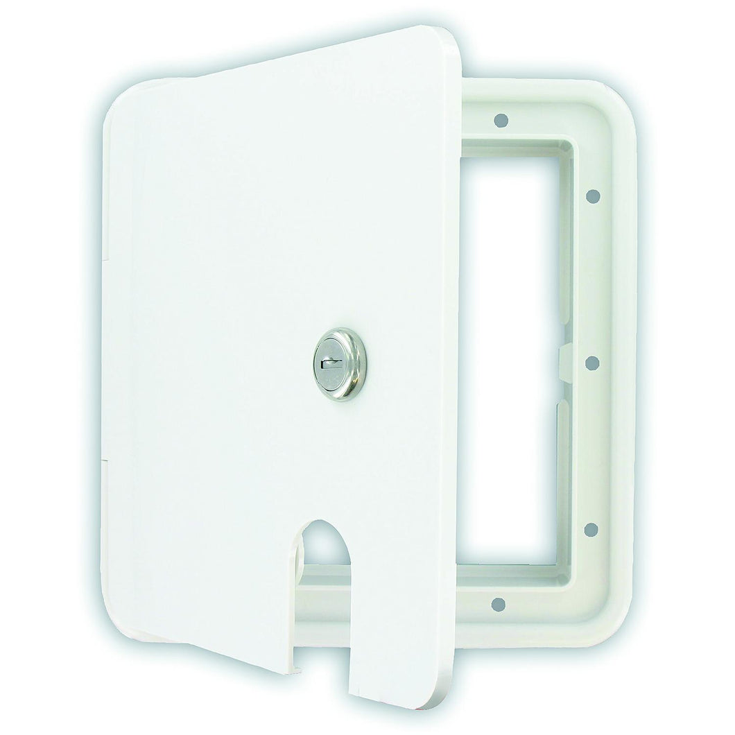 Valterra Cable Hatch, Large Square, White -Modern Boat Sales & Service