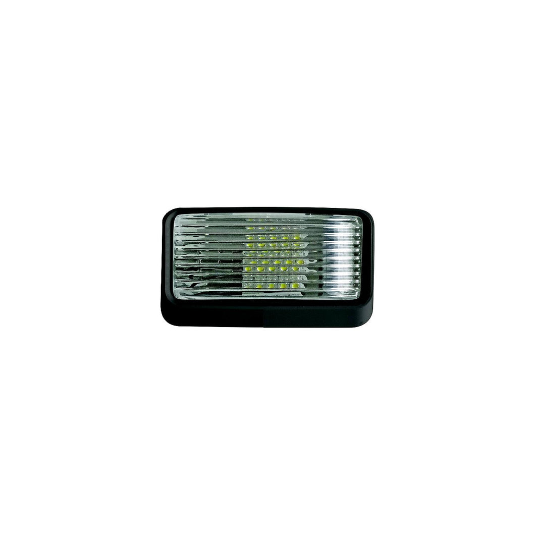 Valterra DG52729VP LED Surface Mt. Porch Light w/o Switch, Rectangular, Black w/Clear Lens -Modern Boat Sales & Service