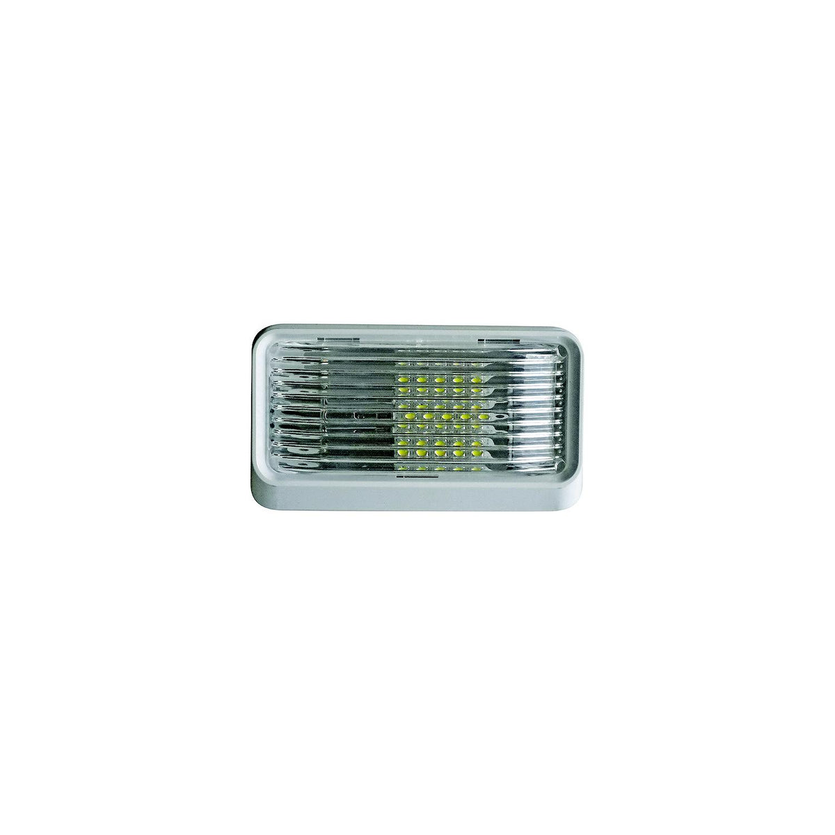 Valterra DG71254VP Incandescent Surface Mount Porchlight w/o Switch, Rectangular, White w/Clear Lens -Modern Boat Sales & Service