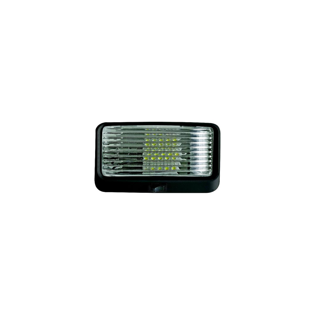 Valterra DG71255VP Incandescent Surface Mount Porchlight w/Switch, Rectangular, Black w/Clear Lens -Modern Boat Sales & Service