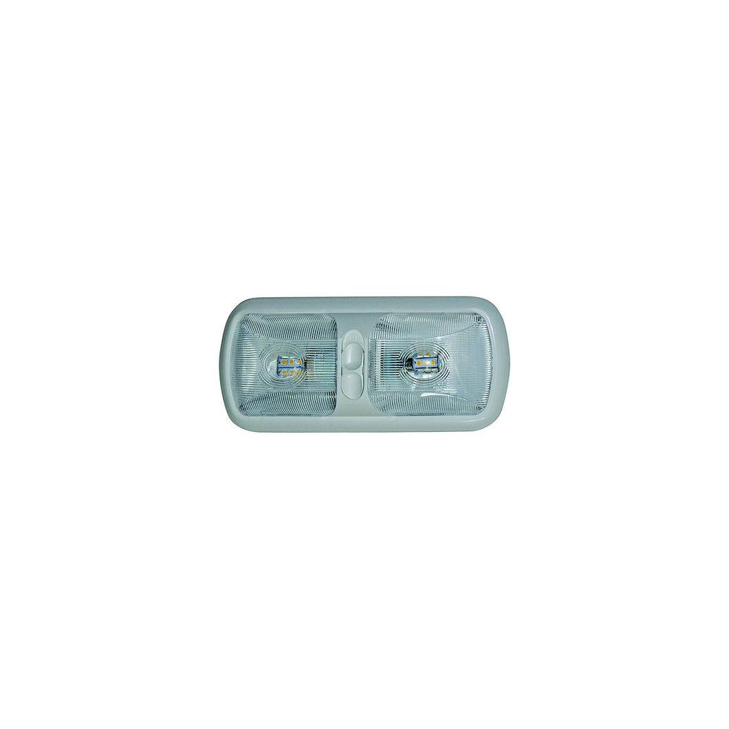 Valterra DG72406VP LED Eurostyle Dome Light, Double, 5500k -Modern Boat Sales & Service