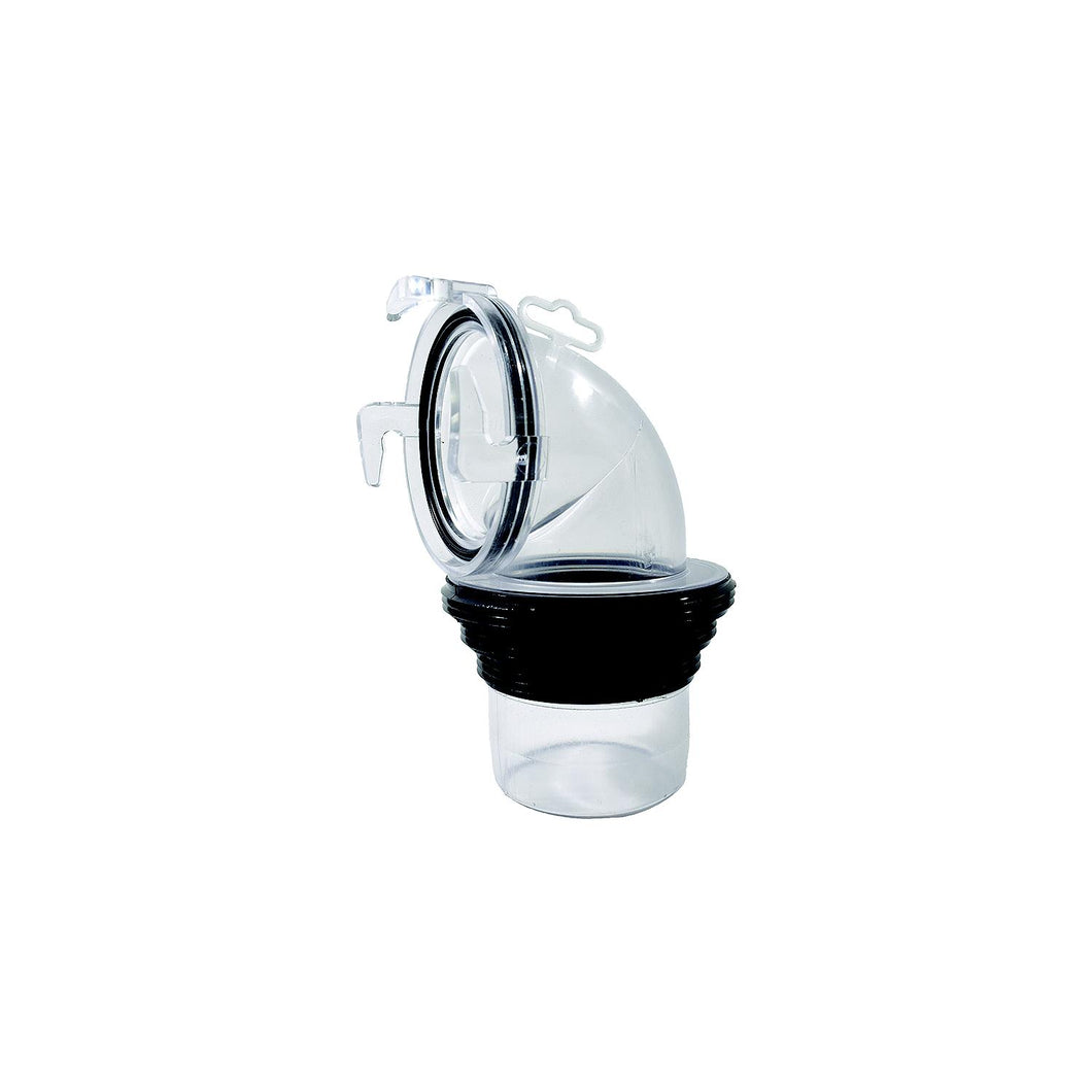 Valterra F023112CLBK EZ Coupler 90 Degree Bay RV Sewer Connection Fitting, Clear and Black -Modern Boat Sales & Service