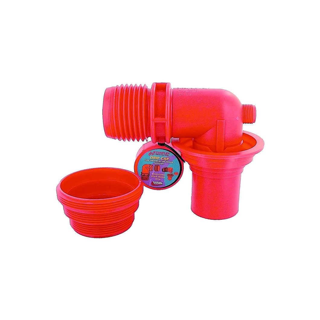 Valterra F02-3305VP Red EZ 90 Degree RV Sewer Adapter & Thread Attachment -Modern Boat Sales & Service