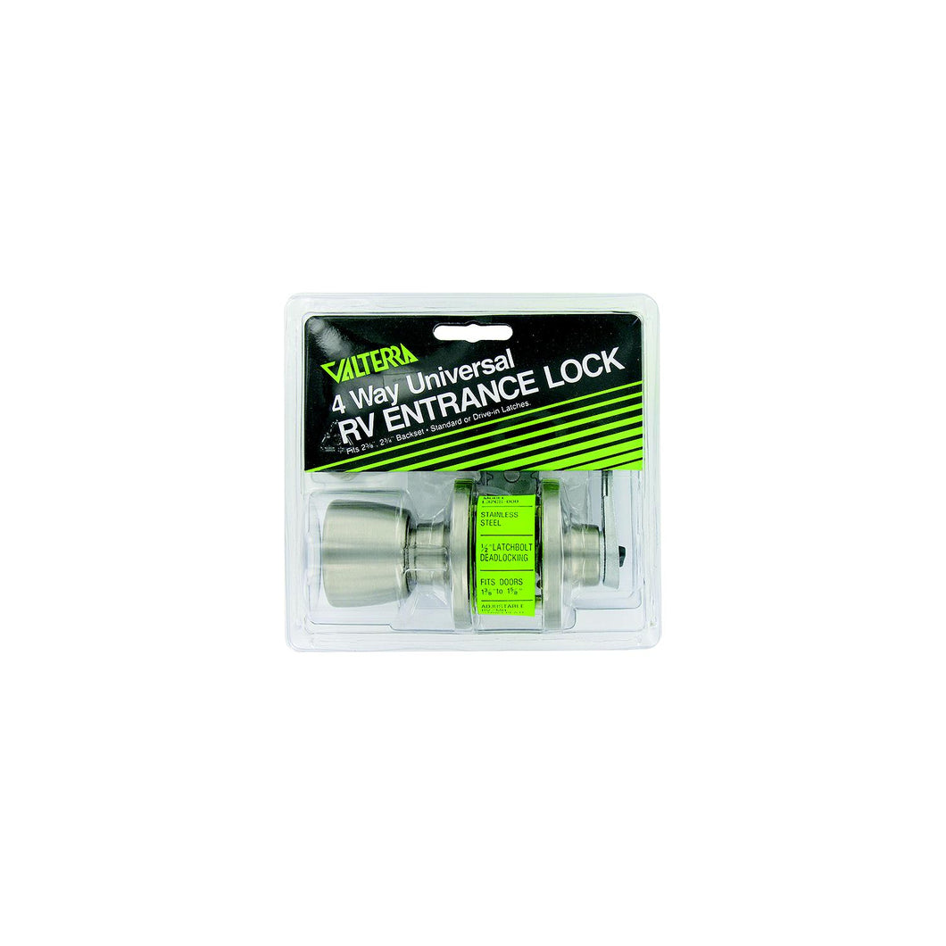 Valterra Stainless Steel 4 Way Universal Entrance Panic Proof Lock -Modern Boat Sales & Service