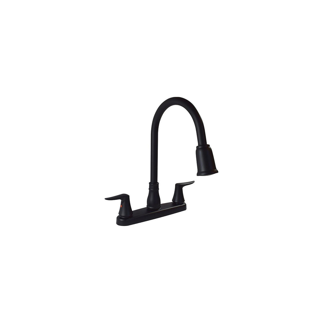 Valterra PF221703 Catalinaâ„¢ Two Handle Kitchen Faucet, Matte Black -Modern Boat Sales & Service
