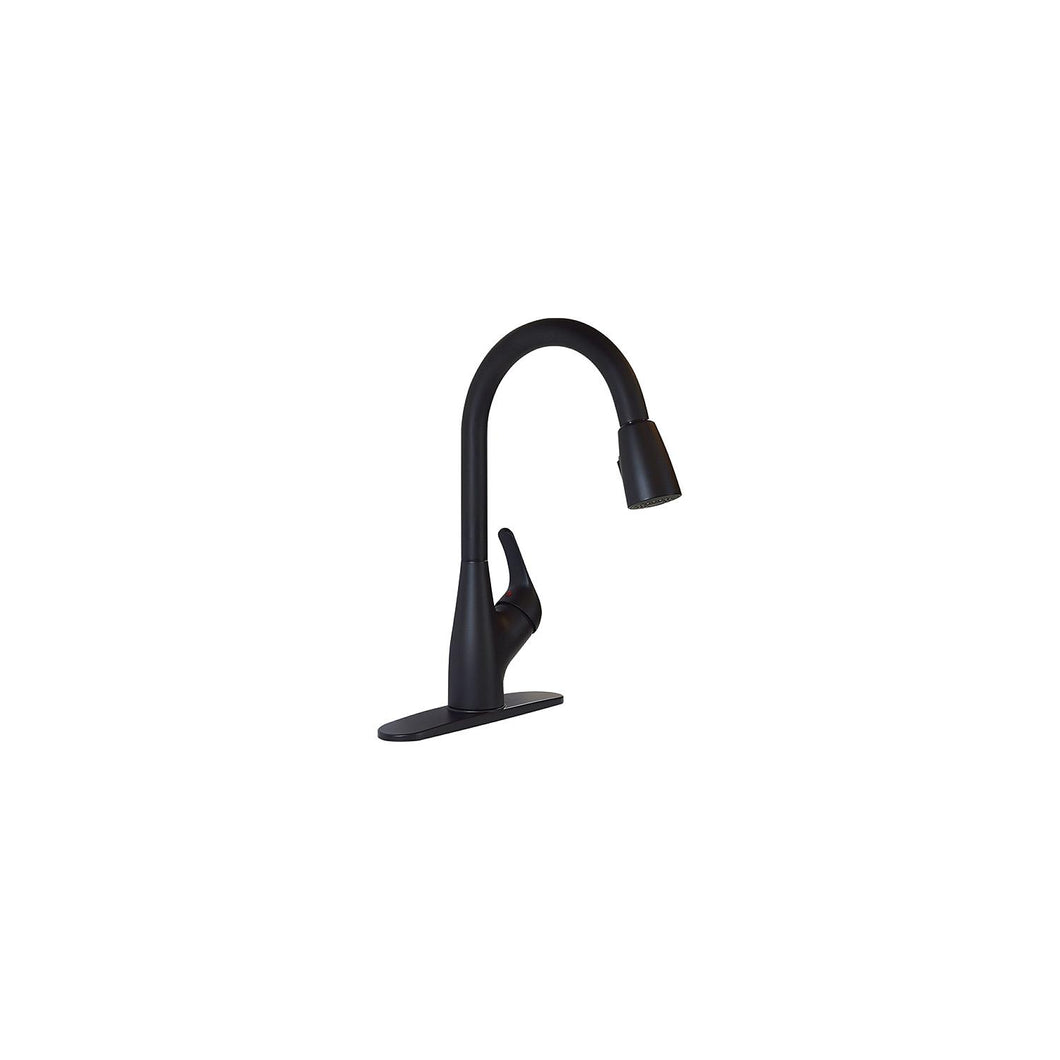 Valterra Phoenix PF231761 Single Handle Pull Down Hybrid Kitchen Faucet, Matte Black -Modern Boat Sales & Service