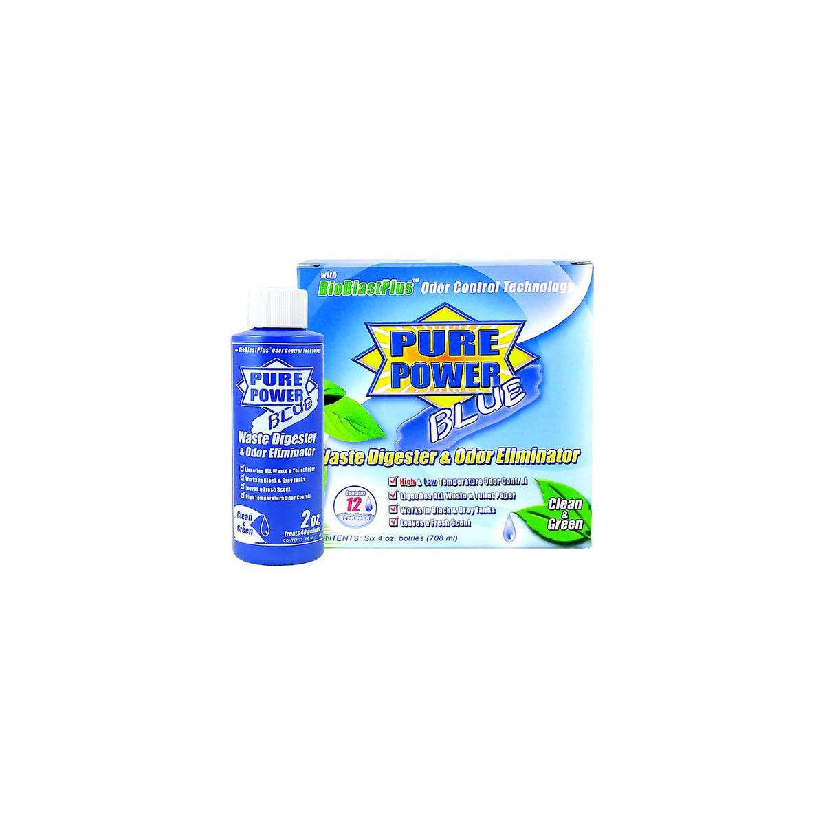 Valterra Pure Power Blue, 4 oz Bottle, 6/pk -Modern Boat Sales & Service