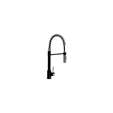 Lippert 2022109922 Coiled Pull Down Faucet, Black/Stainless Steel -Modern Boat Sales & Service