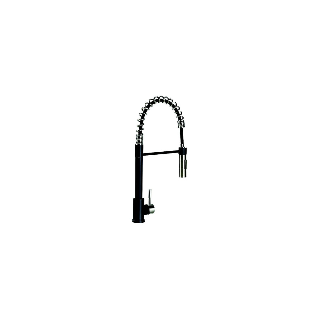 Lippert 2022109922 Coiled Pull Down Faucet, Black/Stainless Steel -Modern Boat Sales & Service