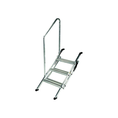 Lippert 2023024500 Victory StepÂ® Toy Hauler & RV Patio Steps with Entry Assist Handrail - Triple, 3 -Modern Boat Sales & Service