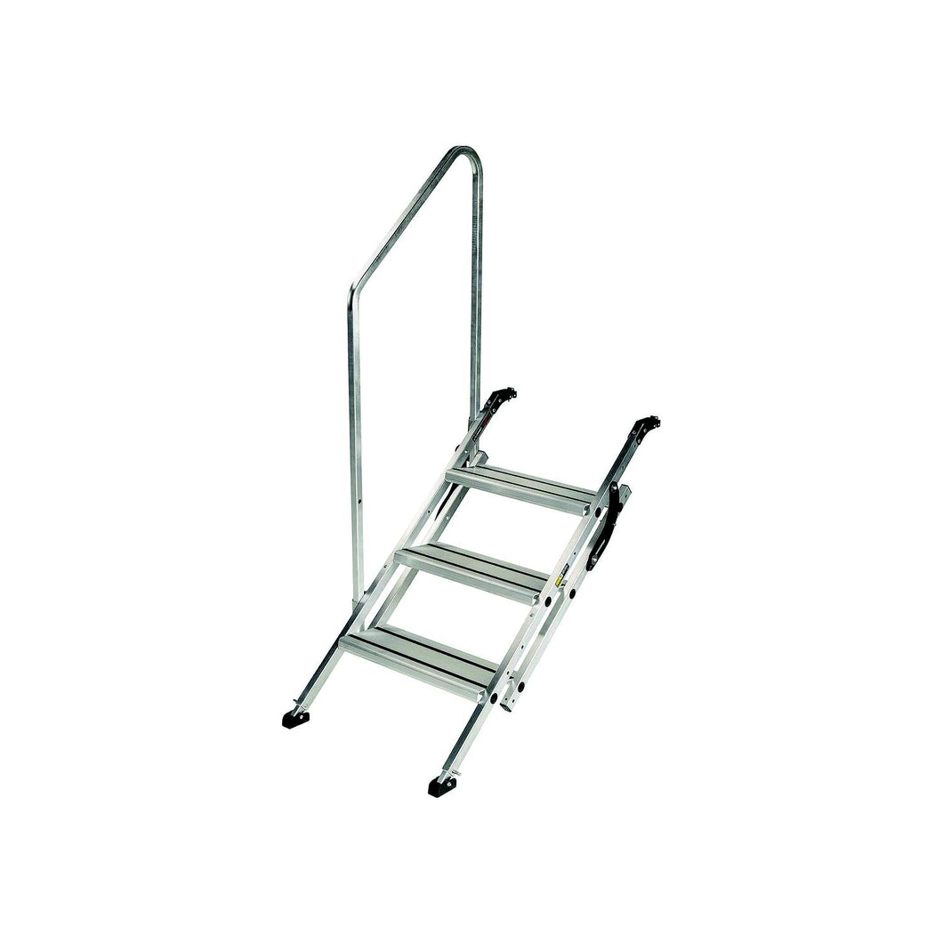 Lippert 2023024500 Victory StepÂ® Toy Hauler & RV Patio Steps with Entry Assist Handrail - Triple, 3 -Modern Boat Sales & Service