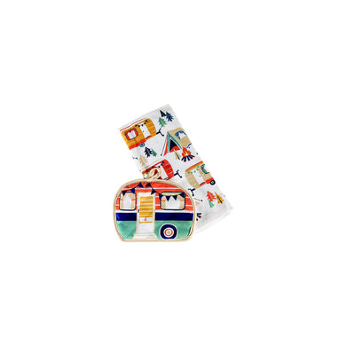 Lippert 2023051697 Kitchen Towel & Potholder Set - Camp Print, 2 Piece -Modern Boat Sales & Service