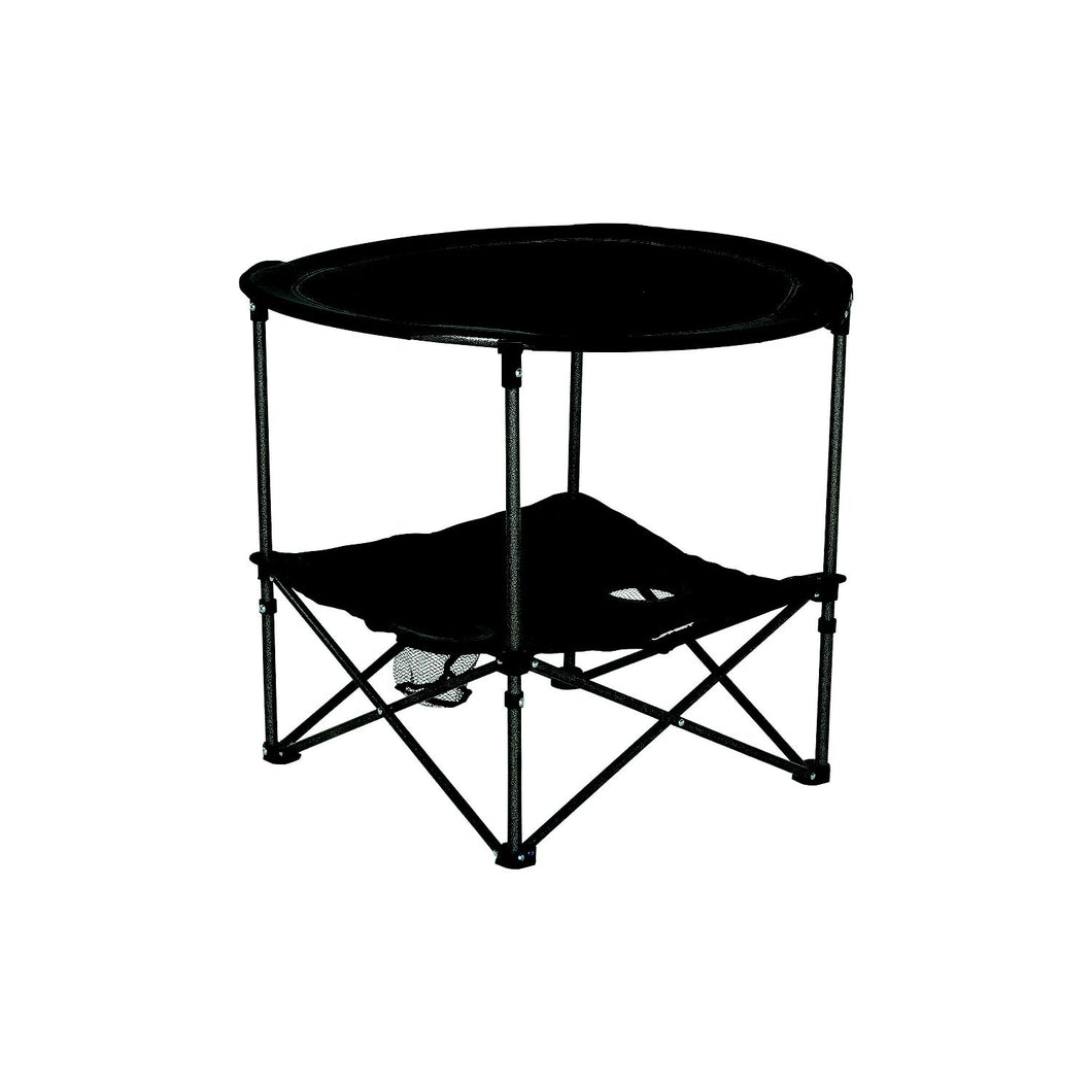 Lippert 2023053720 Two-Tier Folding Camping Table - Dark Grey, 4.3
