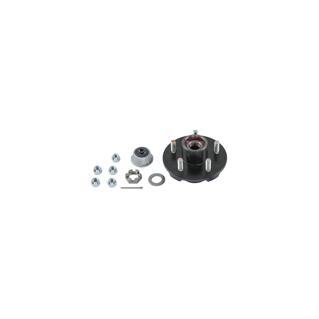Lippert 2024013263 Complete Pre-Greased Hub Assembly with Lug Nuts - 3,500-lb. Axles, 1/2