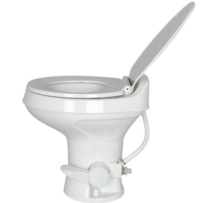 Flow Maxâ„¢ RV Toilet - White Round Plastic Bowl Default Title -Modern Boat Sales & Service