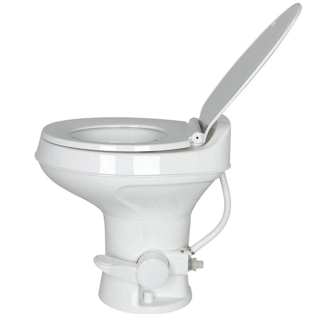 Flow Maxâ„¢ RV Toilet - White Round Plastic Bowl Default Title -Modern Boat Sales & Service