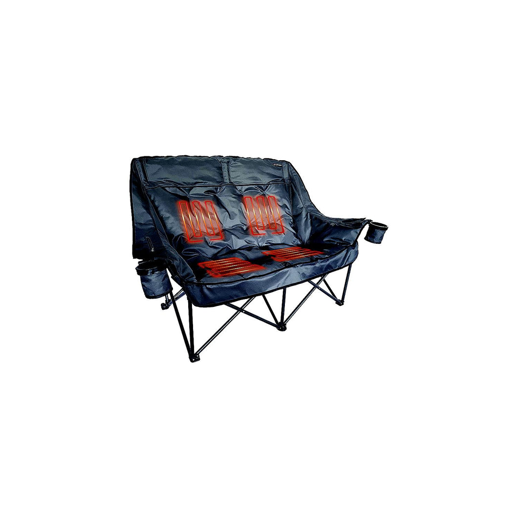 Lippert 2024043335 Big Bear Heated Folding Loveseat- Dark Grey -Modern Boat Sales & Service