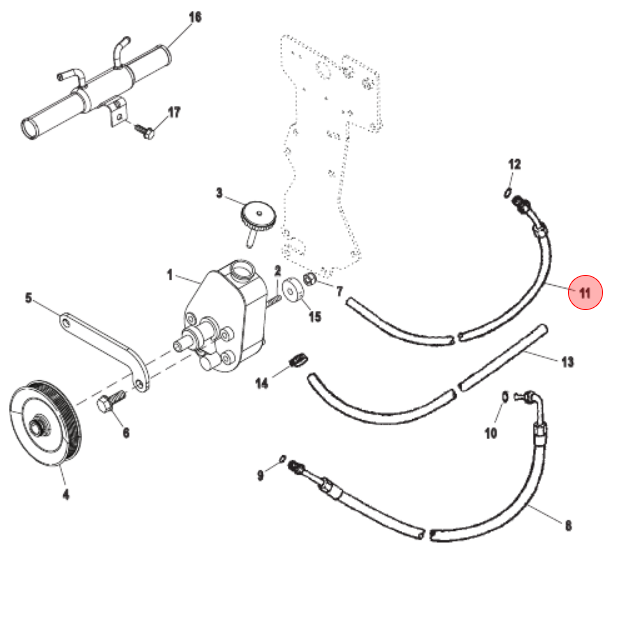 8062215 Mercury Marine Quicksilver Hose / 250D1 -Modern Boat Sales & Service