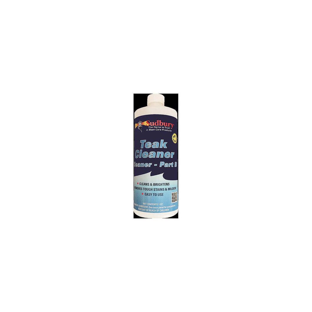 Sudbury Two-Part Teak Cleaner, Part B Only, Qt. -Modern Boat Sales & Service