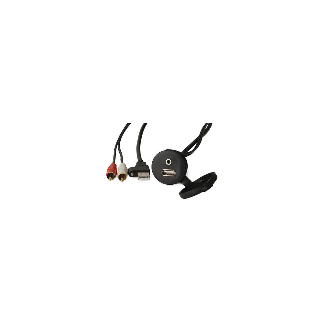 Fusion 0101238100 Panel Mount USB/3.5mm Aux Connector -Modern Boat Sales & Service