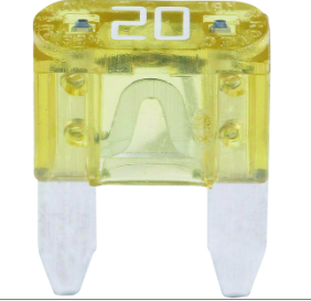 * 832969T20 Mercury Marine Quicksilver Fuse-Mini-20 Amp (Yellow)/Drawer #262 -Modern Boat Sales & Service