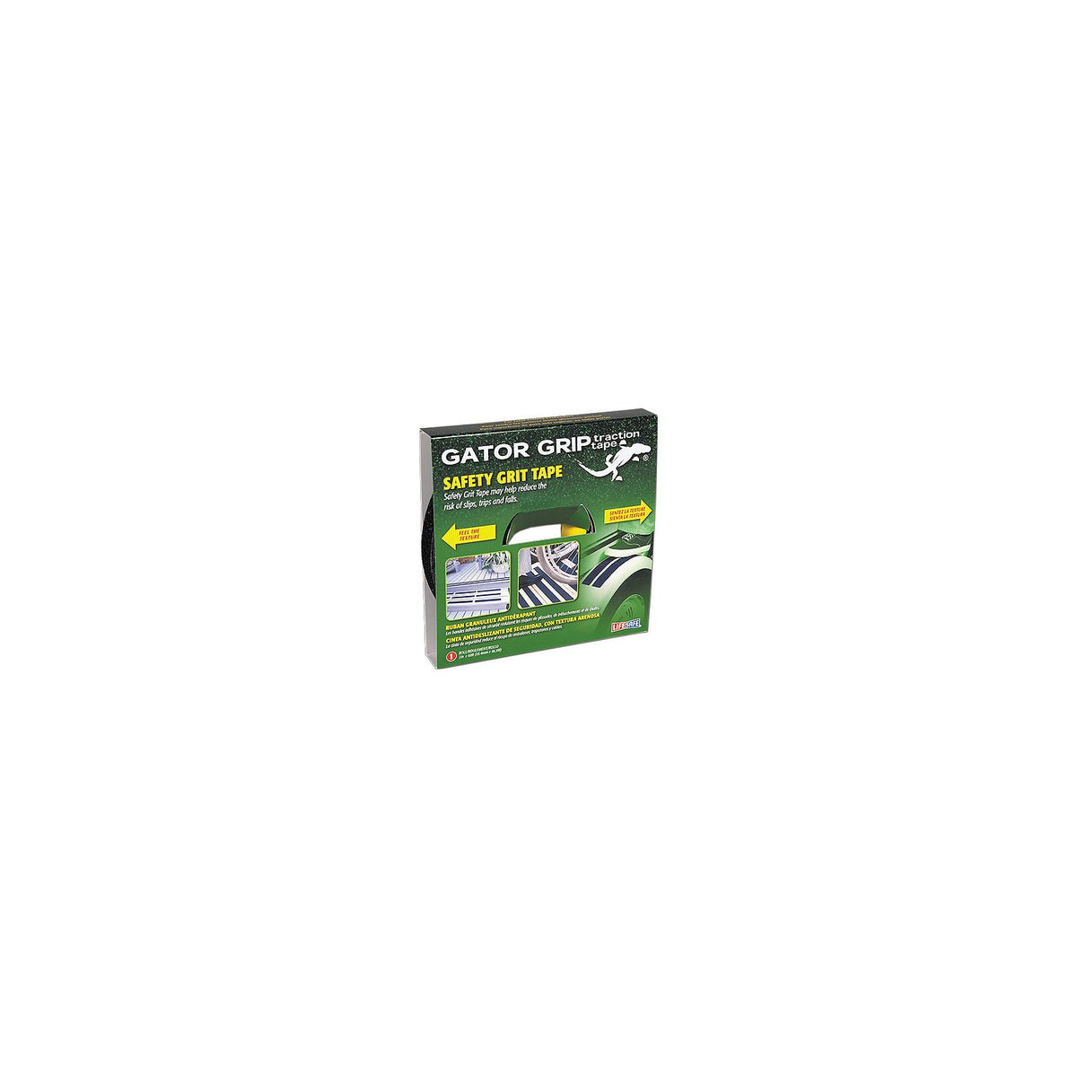 Life Safe RE141 Gator Grip Anti-Slip Safety Grit Tape 1" x 60' Black Default Title -Modern Boat Sales & Service