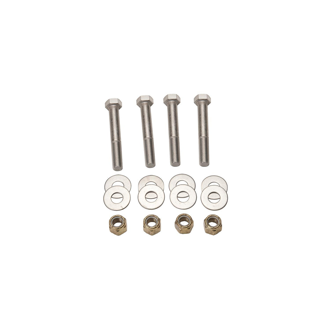 SeaStar Jack Plate Mounting Bolt Kit (Includes 4 each Stainless Steel Bolts, Brass Nylock Nuts and Washers) Default Title -Modern Boat Sales & Service