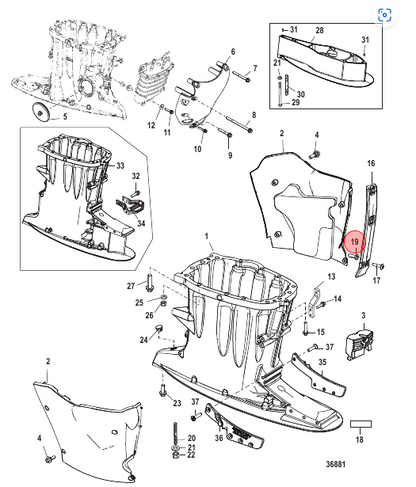 * #863149 MERCURY MARINE QUICKSILVER Nut 11-863149 / Drawer #330 -Modern Boat Sales & Service