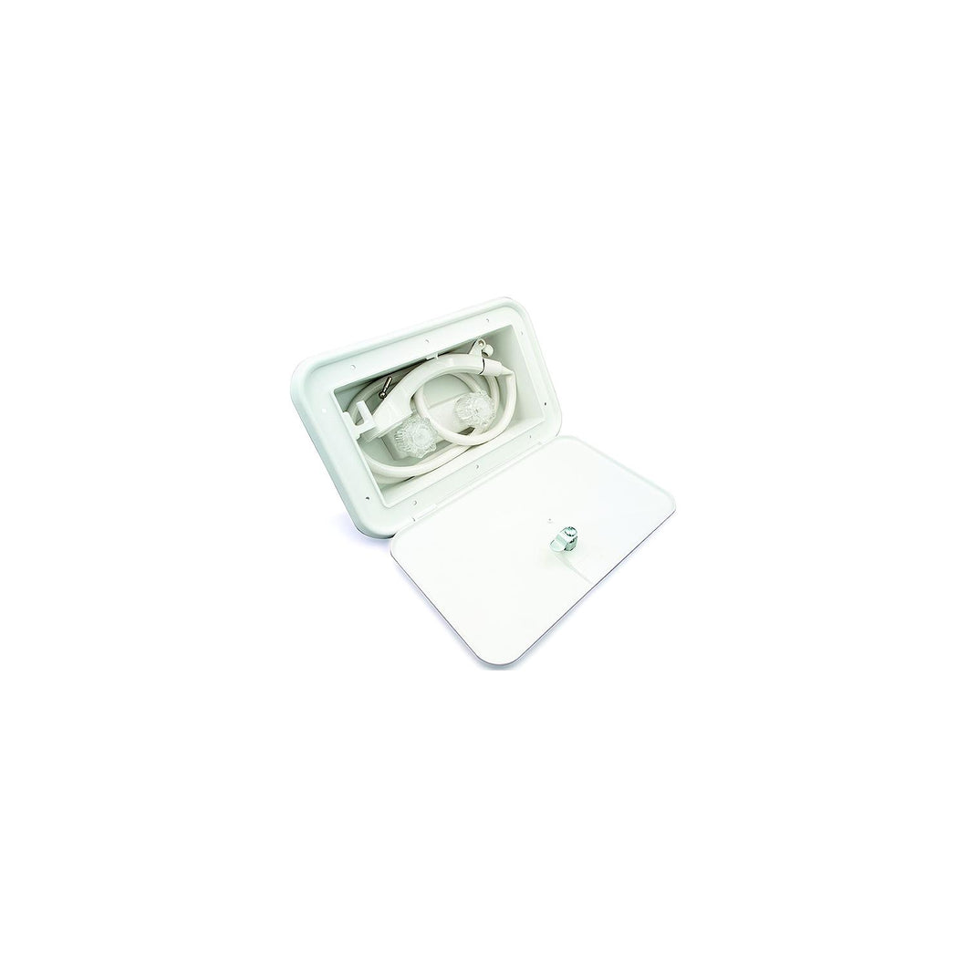 B and B Molders 94195 Exterior Shower, Polar White -Modern Boat Sales & Service