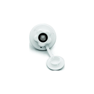 B and B Molders 94233 Replacement Water Flange, Plastic Valve, Polar White -Modern Boat Sales & Service