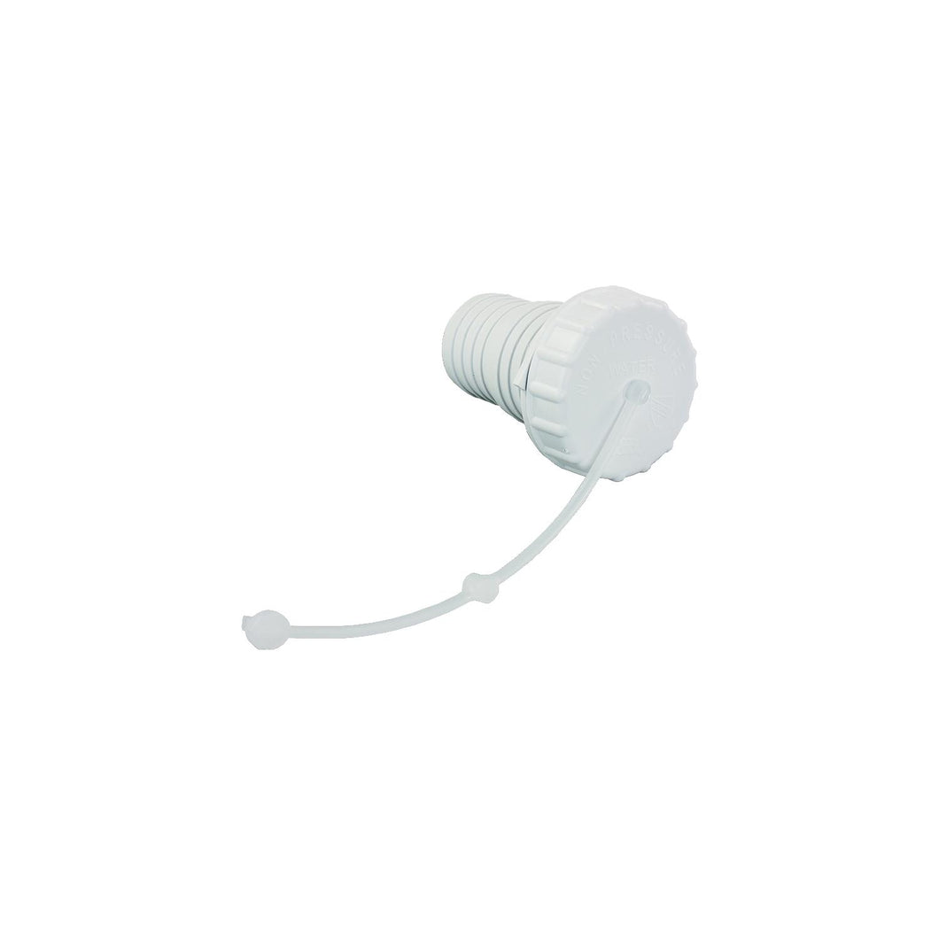 B and B Molders 94245 Gravity Water Fill Cap/Strap/Spout, Polar White -Modern Boat Sales & Service