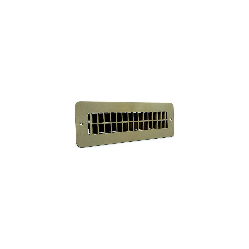 B and B Molders 94260 Floor Register, w/ Damper, Tan -Modern Boat Sales & Service