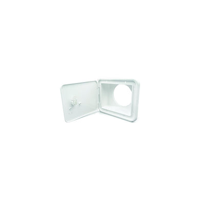 B and B Molders 94302 Sewer Hose/Storage Hatch, Polar White -Modern Boat Sales & Service
