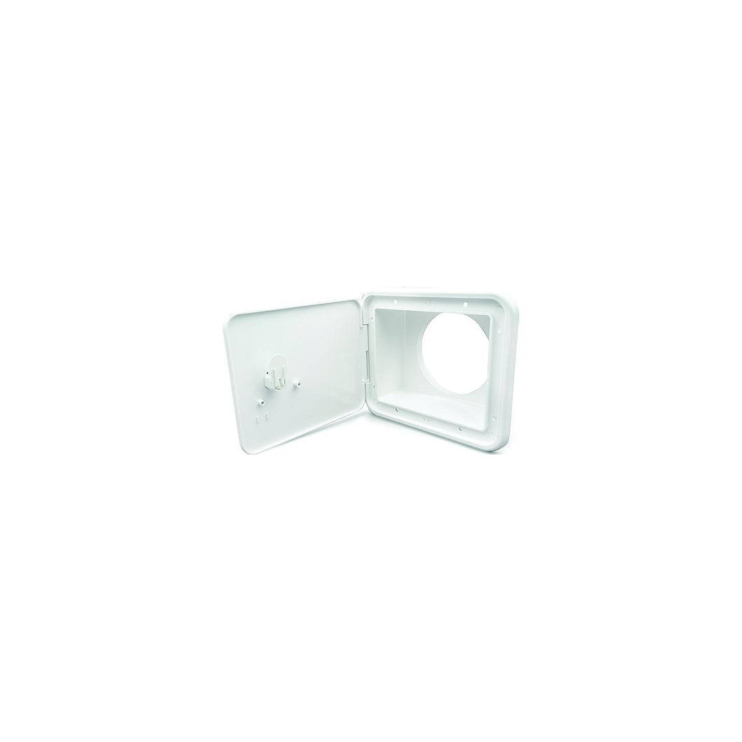 B and B Molders 94302 Sewer Hose/Storage Hatch, Polar White -Modern Boat Sales & Service