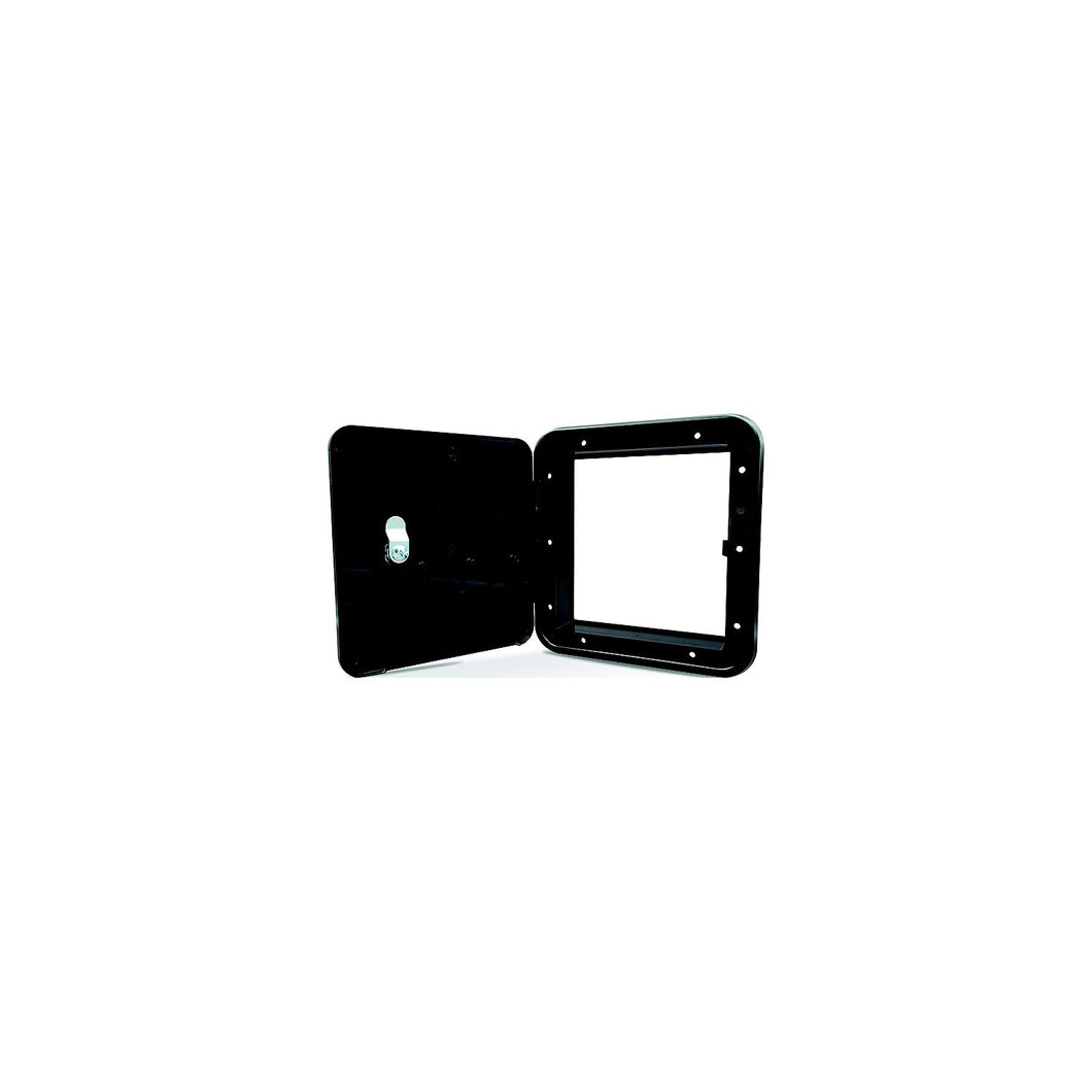 B and B Molders 94308 Multi-Purpose Fuel Hatch w/o Back, Black -Modern Boat Sales & Service