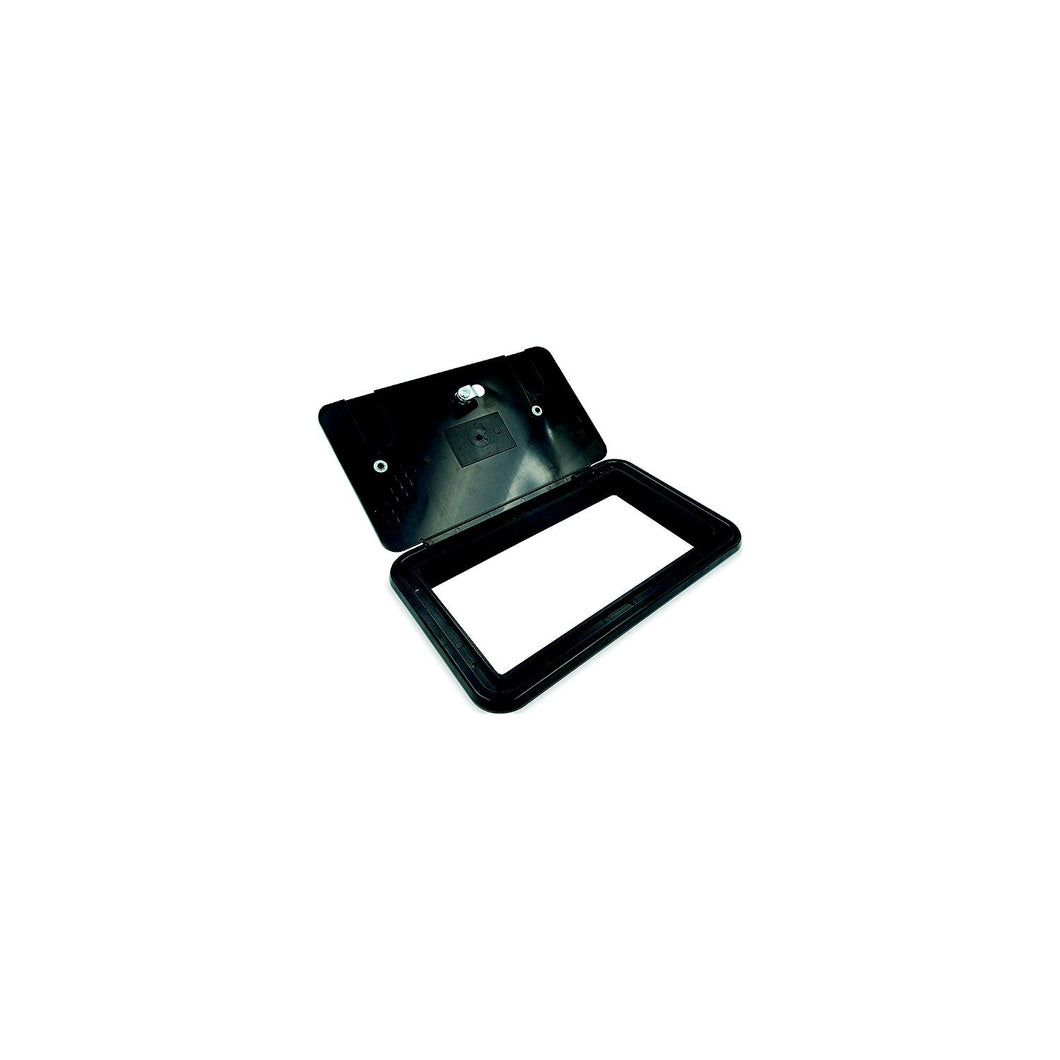 B and B Molders 94317 Multi-Purpose Hatch w/2 Vermin Doors, Black -Modern Boat Sales & Service