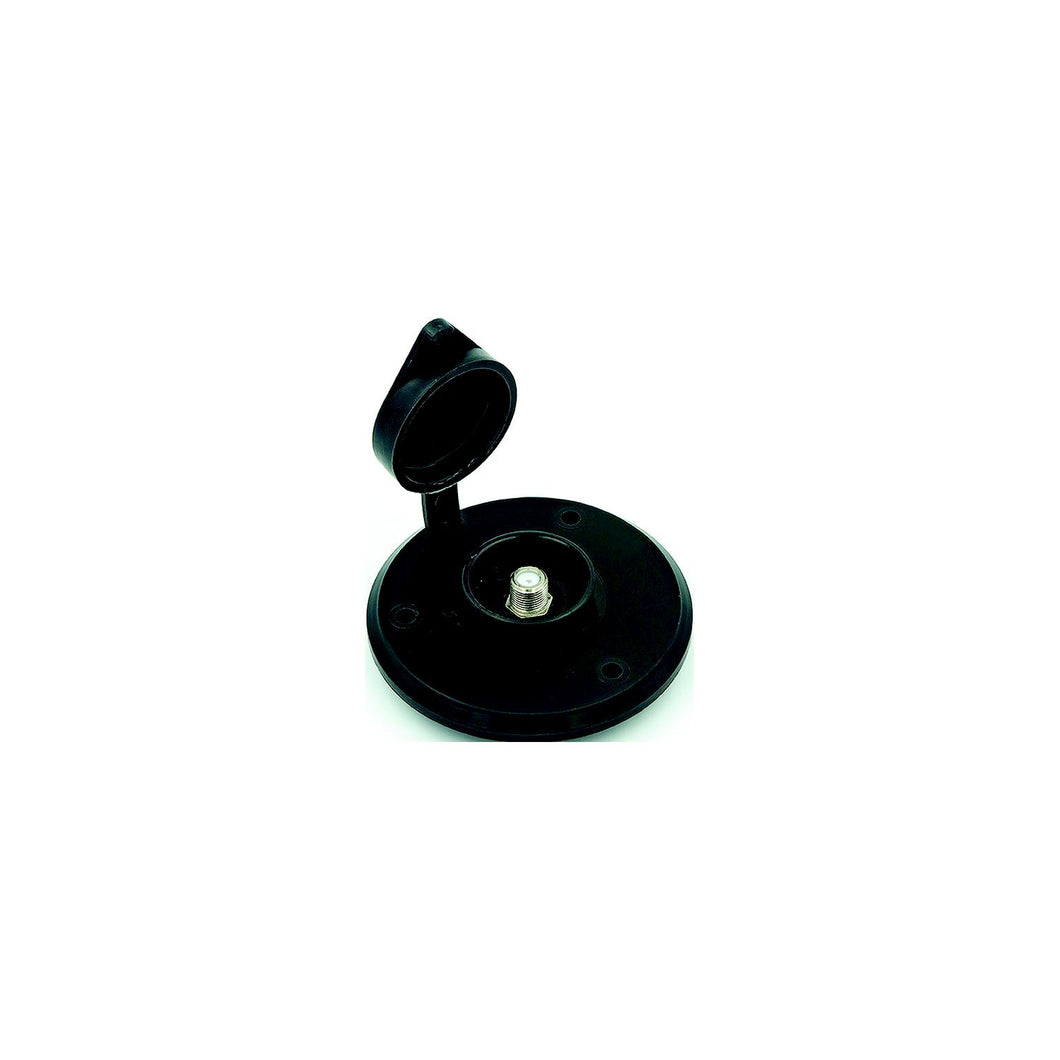 B and B Molders 94321 Cable TV Plate, Black w/Ring Cover -Modern Boat Sales & Service