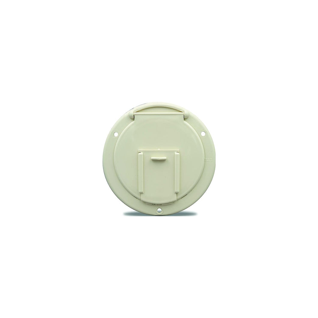 B and B Molders 94327 Round Electric Cable Hatch w/Back, 4-5/8
