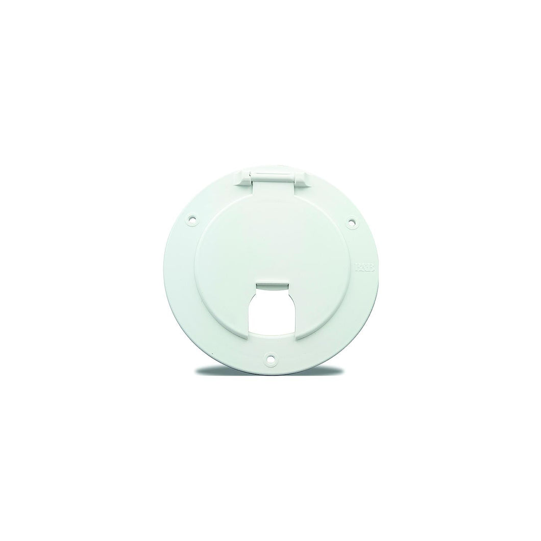 B and B Molders 94331 Round Electric Cable Hatch w/o Back, 5-1/8
