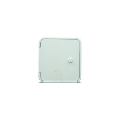 B and B Molders 94339 Square Electric Cable Hatch, Large w/Open Back and Thumb Latch, Polar White -Modern Boat Sales & Service